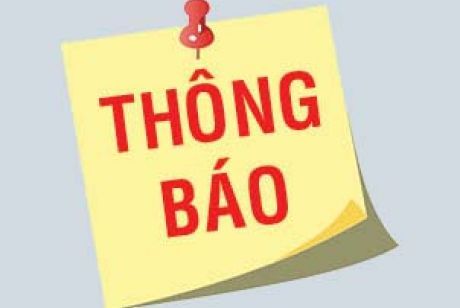 THÔNG BÁO